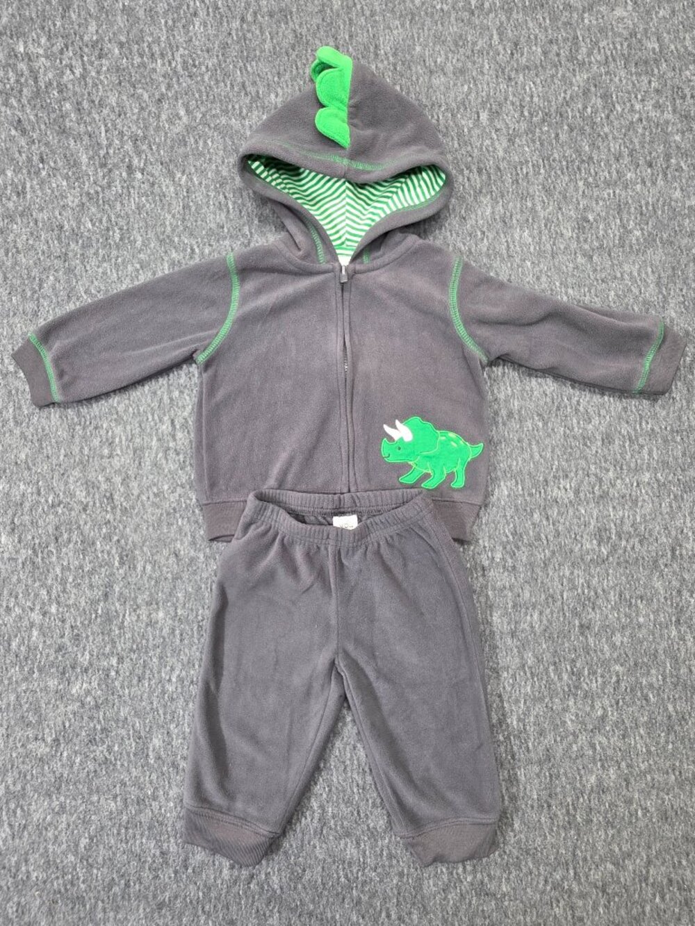 Just One You Carters 6M Dinosaur Fleece Hoodie Pants Set